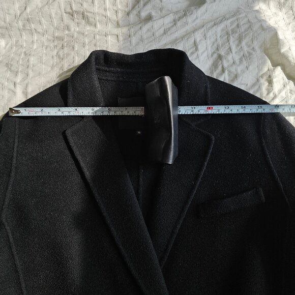 Maje Galami Double-faced Wool Coat - 2019 - Black - Sz 36 - Picture 10 of 16